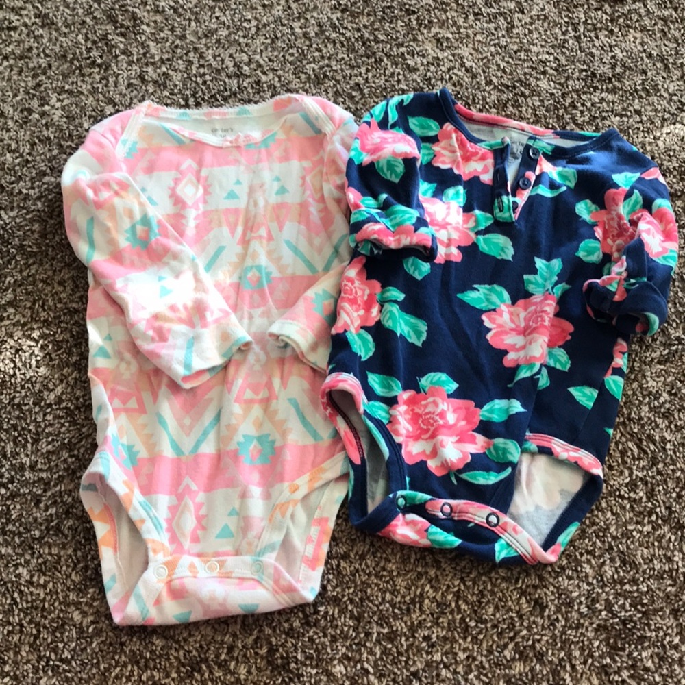 Fun print onesie’s!